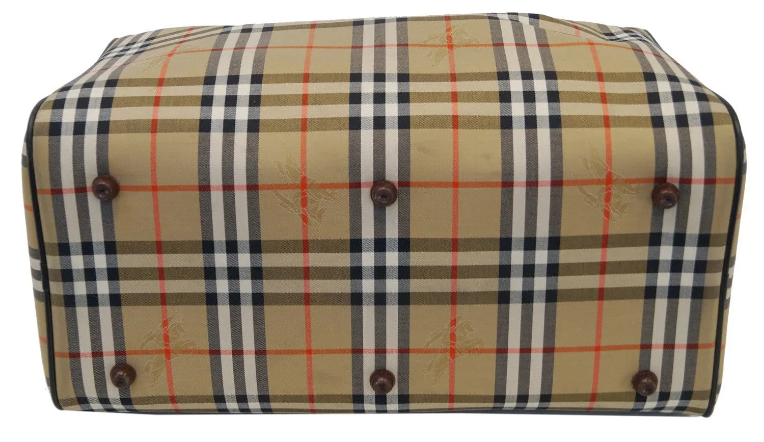 Burberry Travel Bag Canvas Leather Nova Check