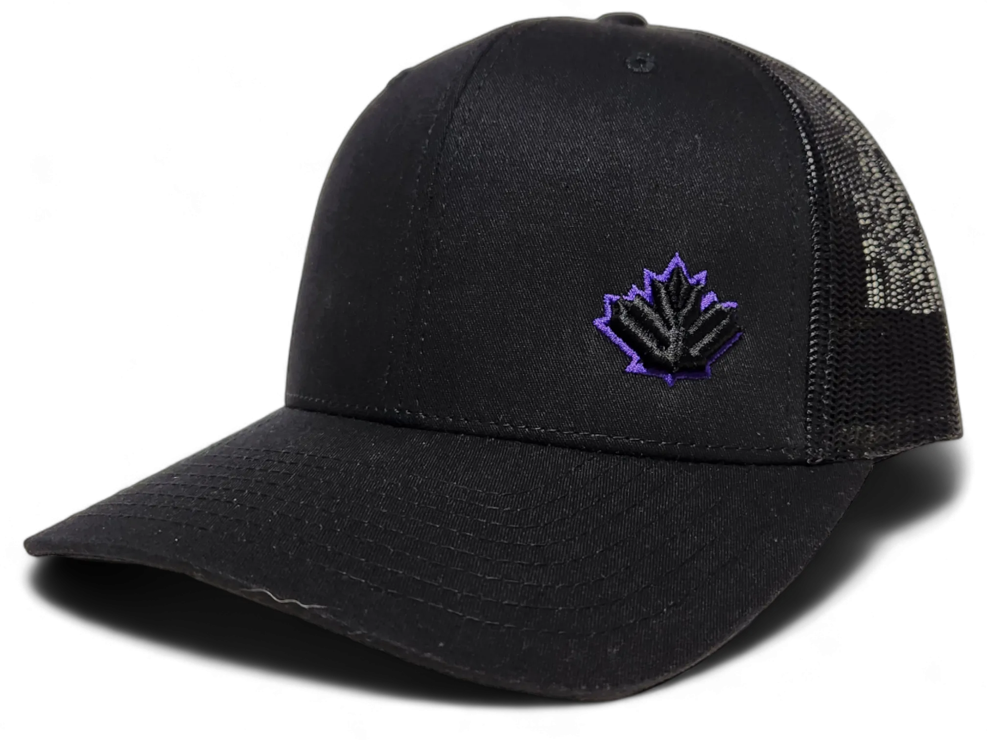 Canada Trucker Cap Black Purple