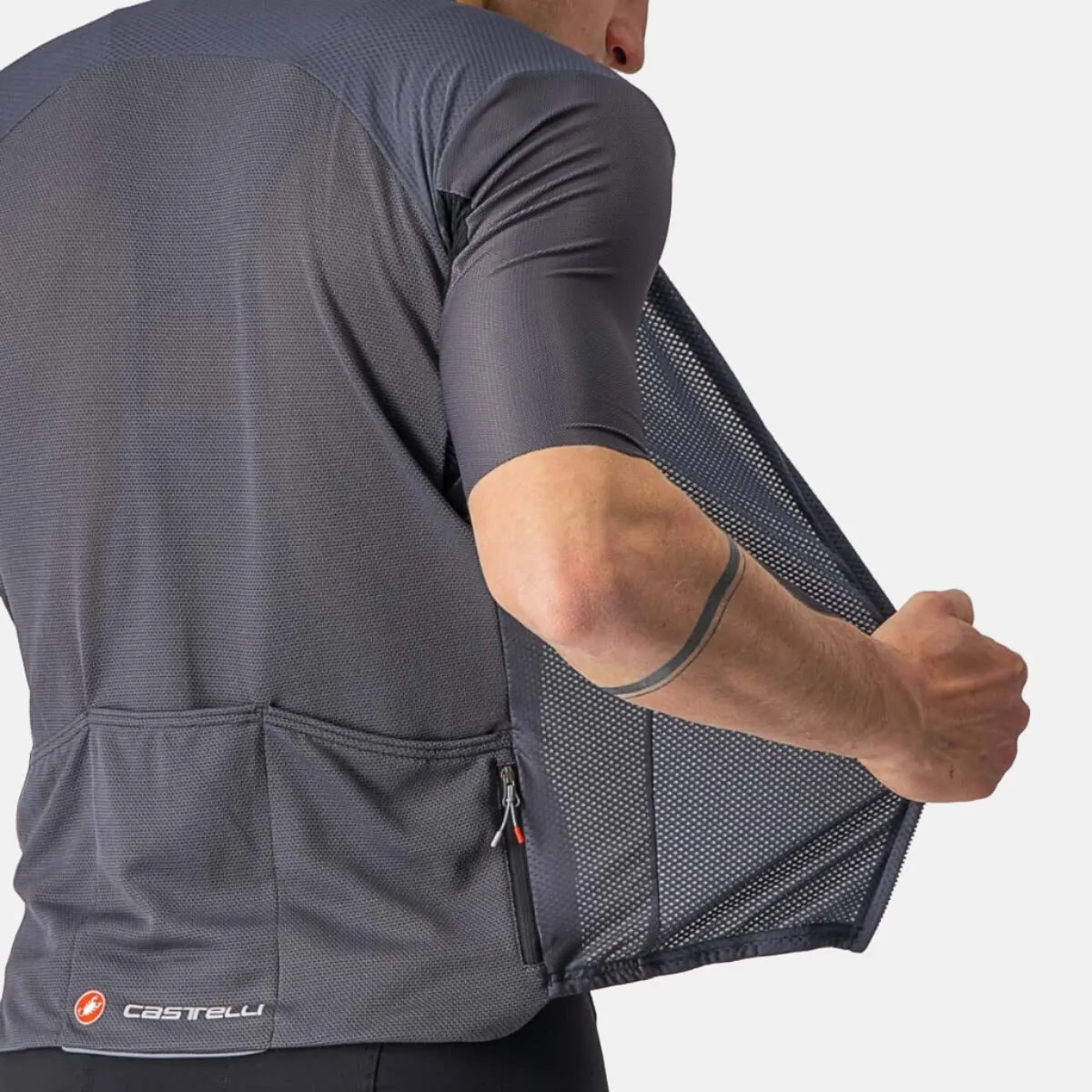 Castelli Endurance Elite Men's Cycling Jersey -Dark Grey