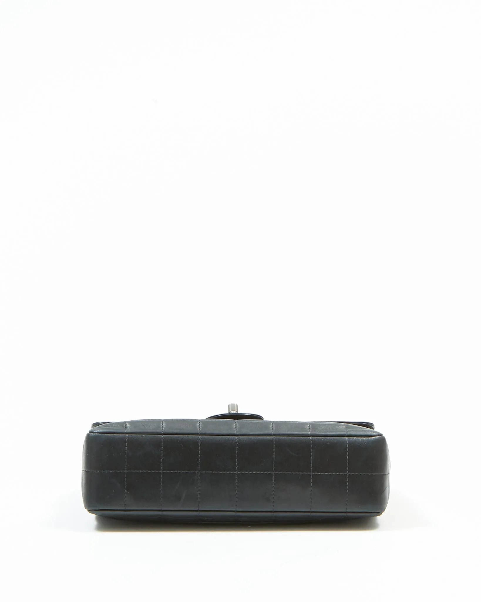 Chanel Black Lambskin Chocolate Bar Single Flap Bag