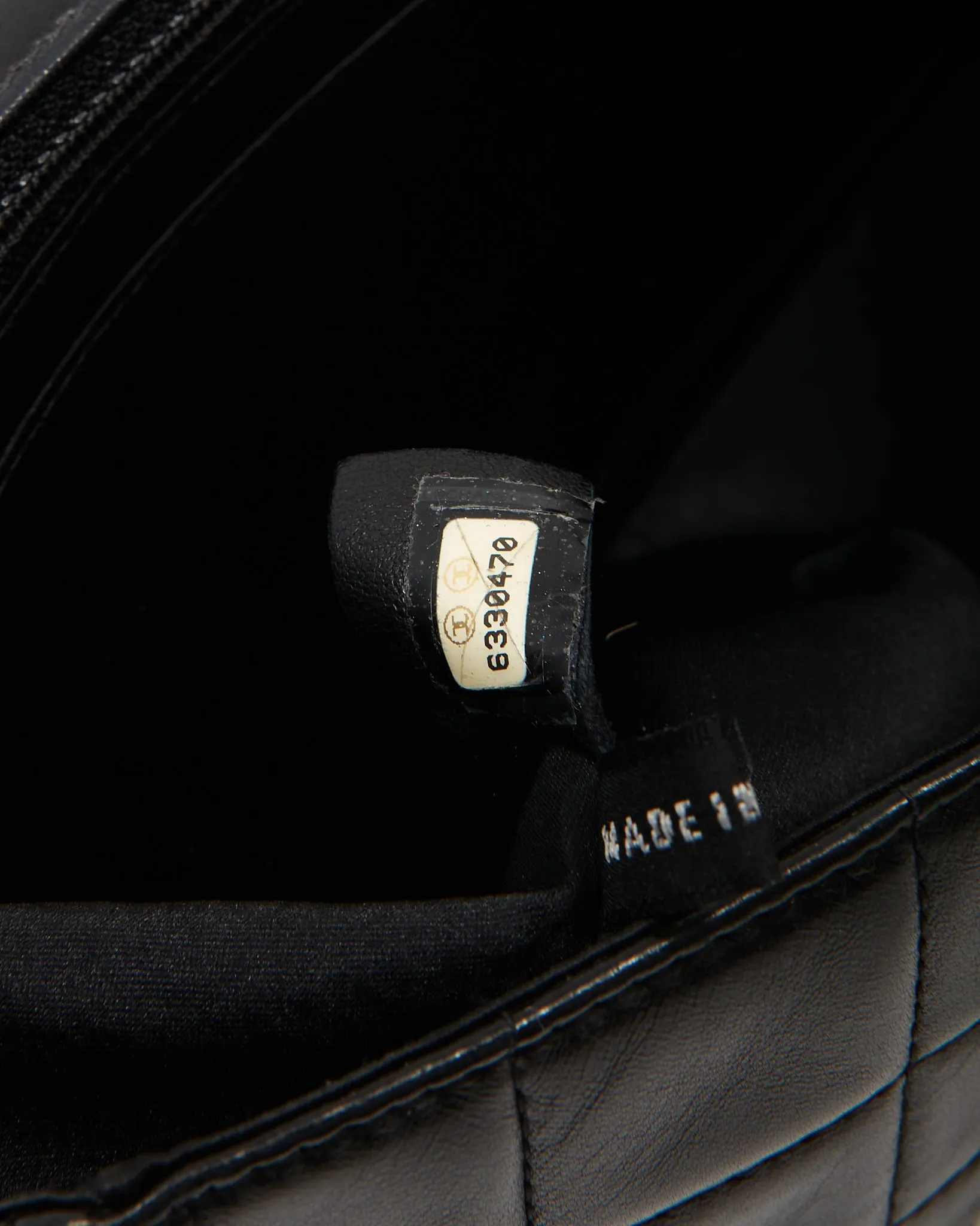 Chanel Black Lambskin Chocolate Bar Single Flap Bag