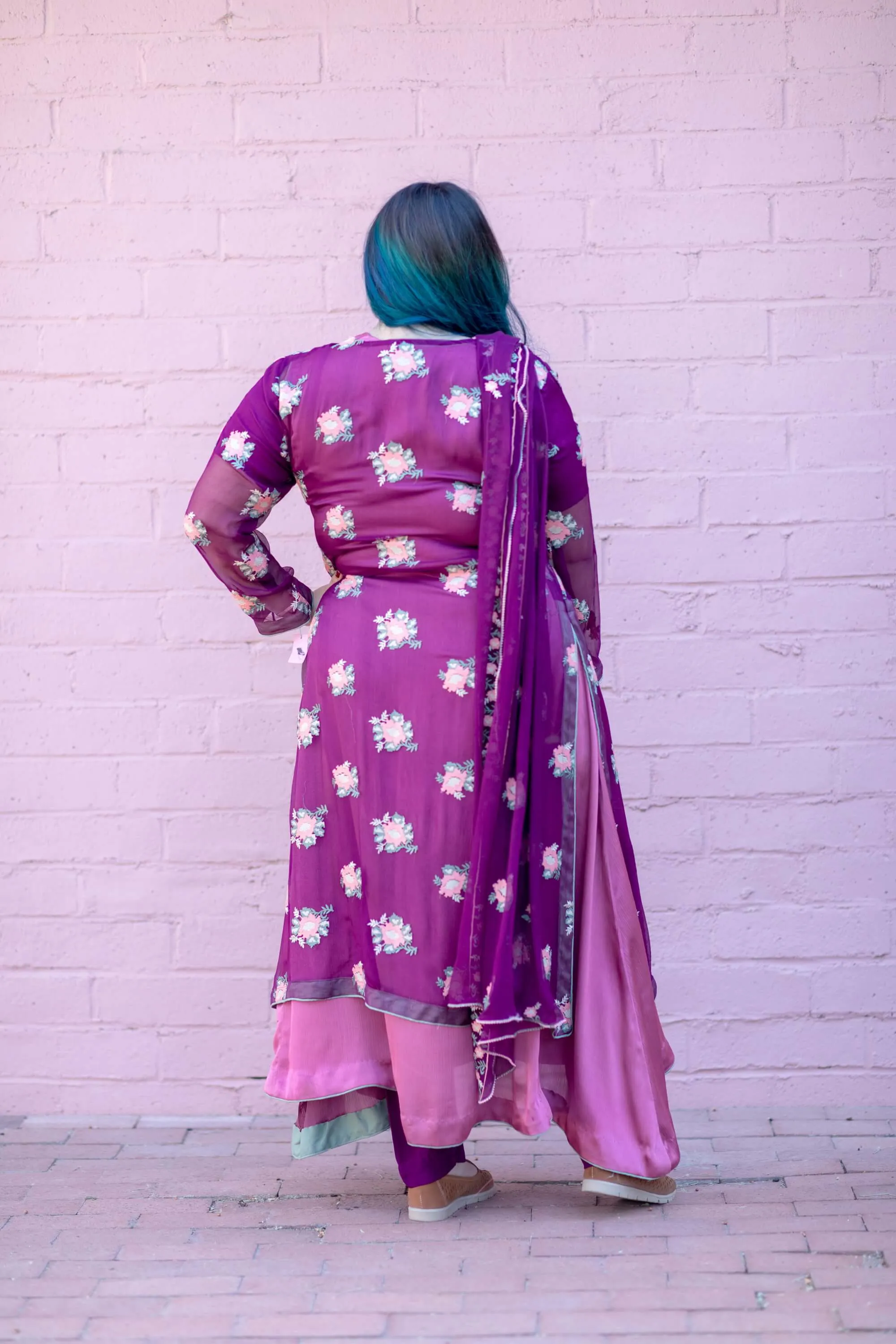 Chiffon Silky Gown Style Salwar Kameez