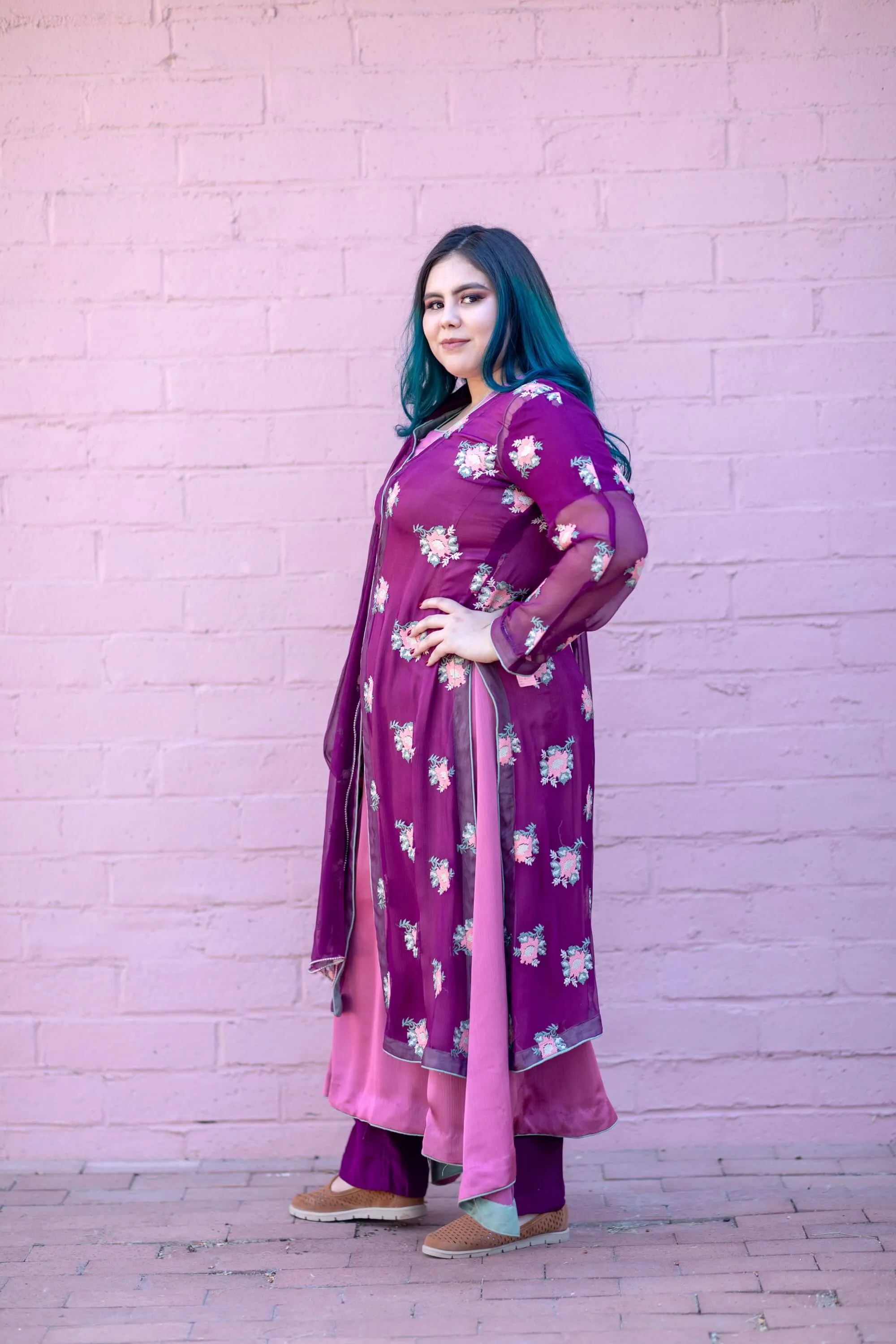Chiffon Silky Gown Style Salwar Kameez