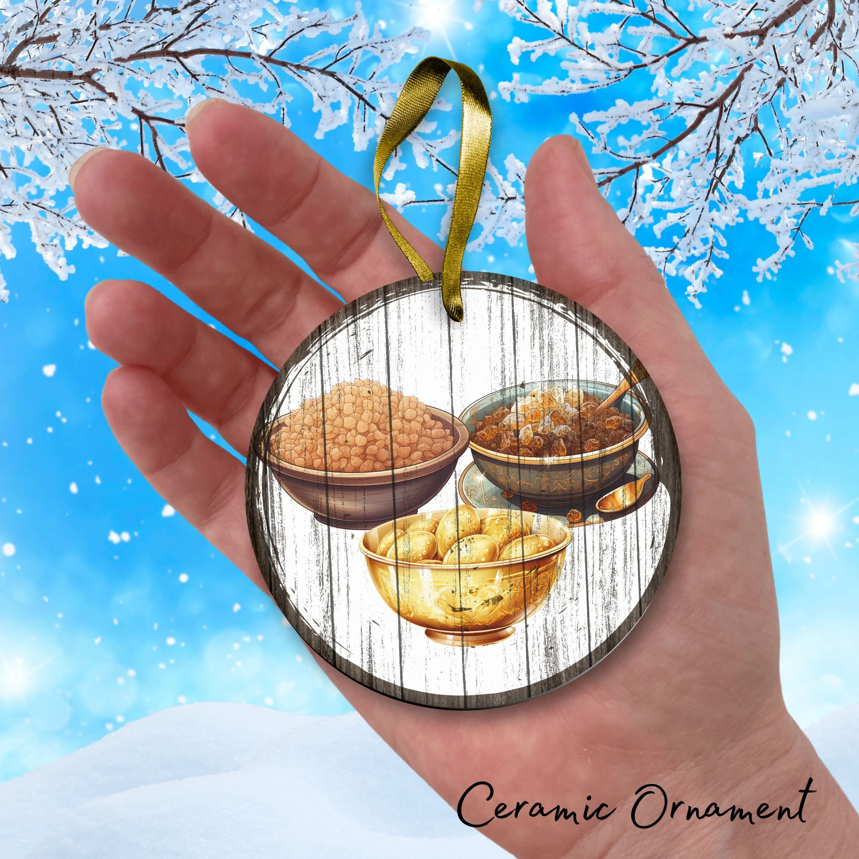 Christmas Nativity Ceramic Ornament 11-20 Offering