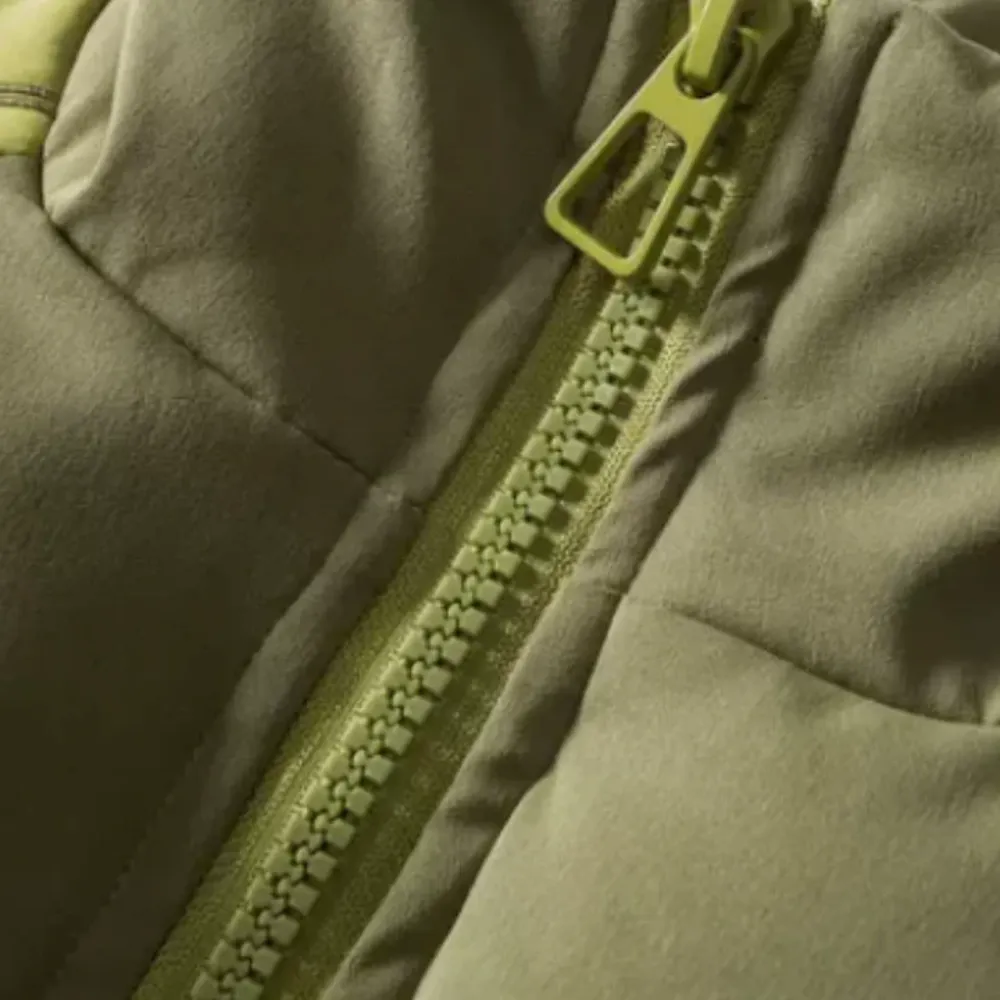 Classic Green Paneled Sherpa Coat
