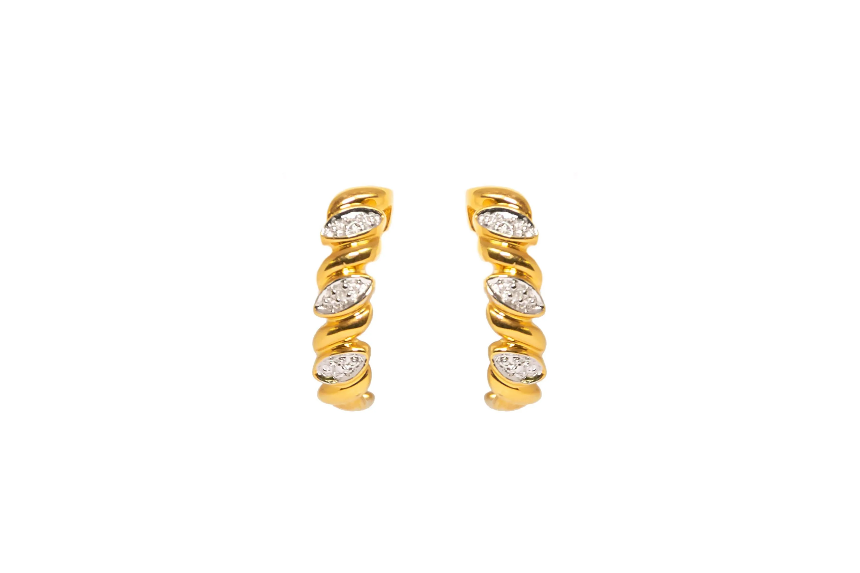 Classy Gold and Diamante Earrings