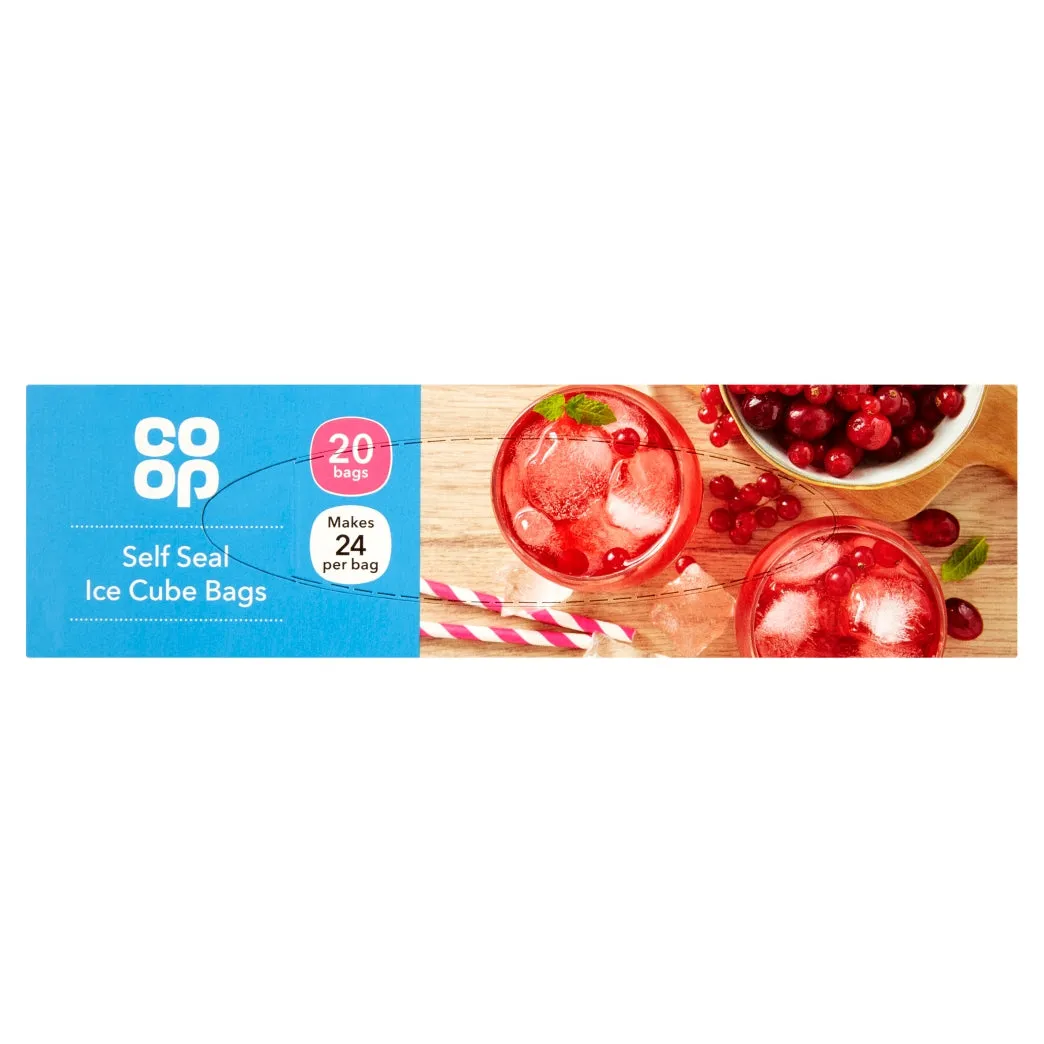 Co-Op Self Seal Ice Cube Bags 20pk