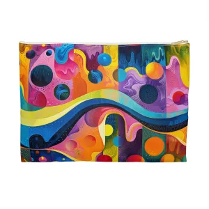 Color Wave Accessory Pouch - Carry Colorful Energy Wherevever You Go! Available in 2 sizes.