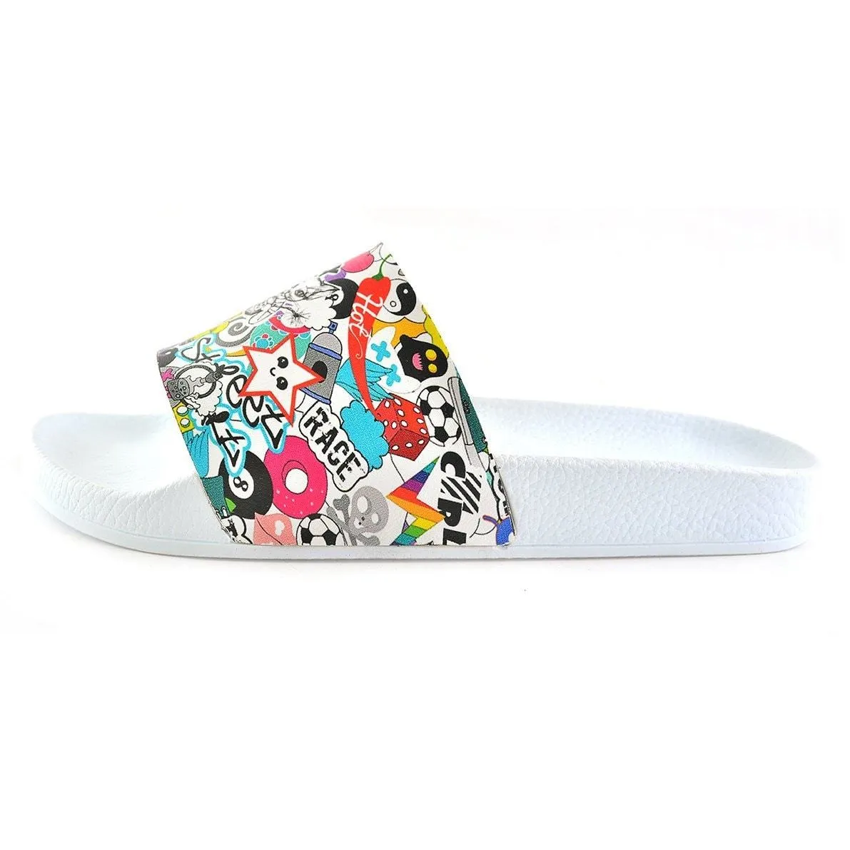 Colored Animated Characters Patterned Sandal - CAP103