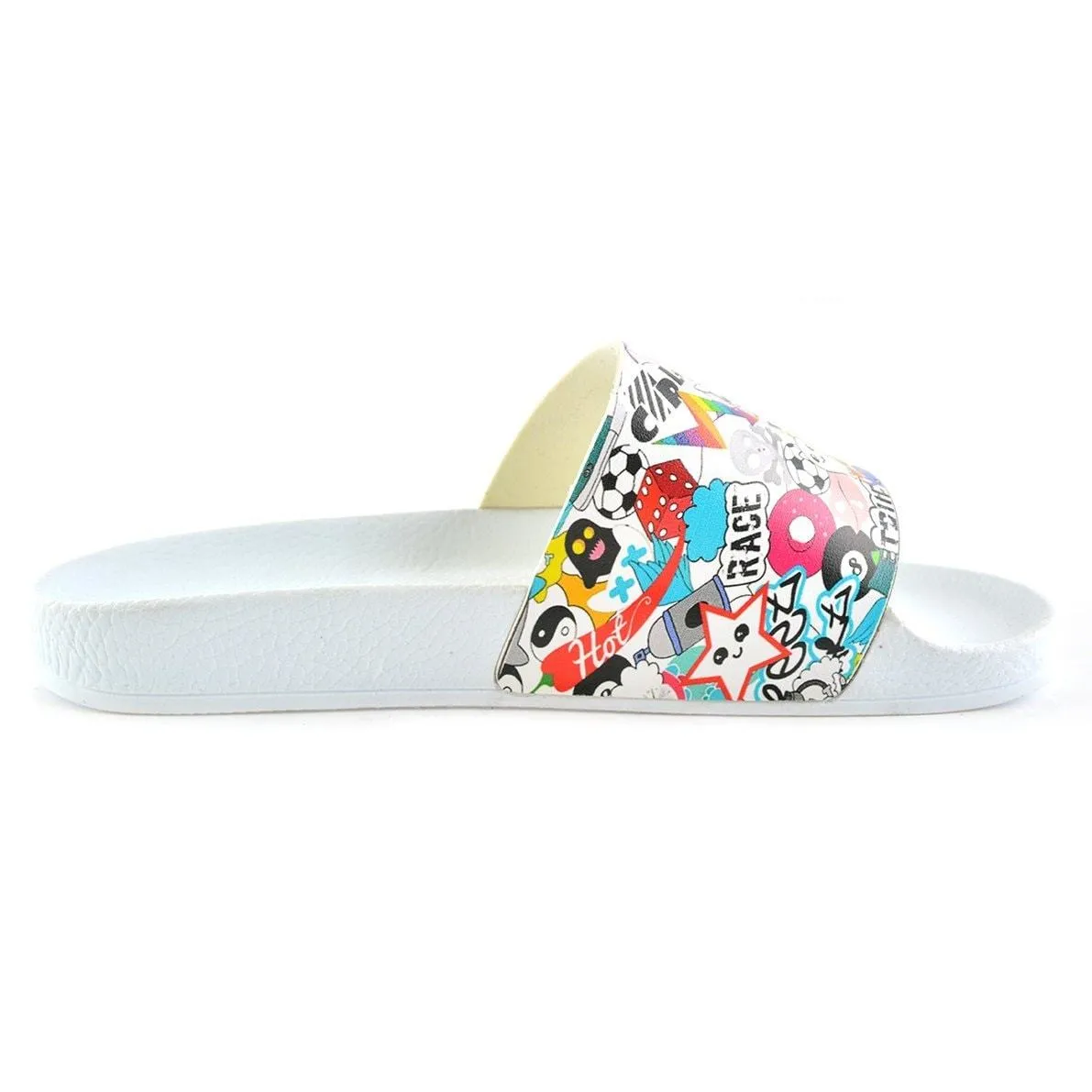 Colored Animated Characters Patterned Sandal - CAP103