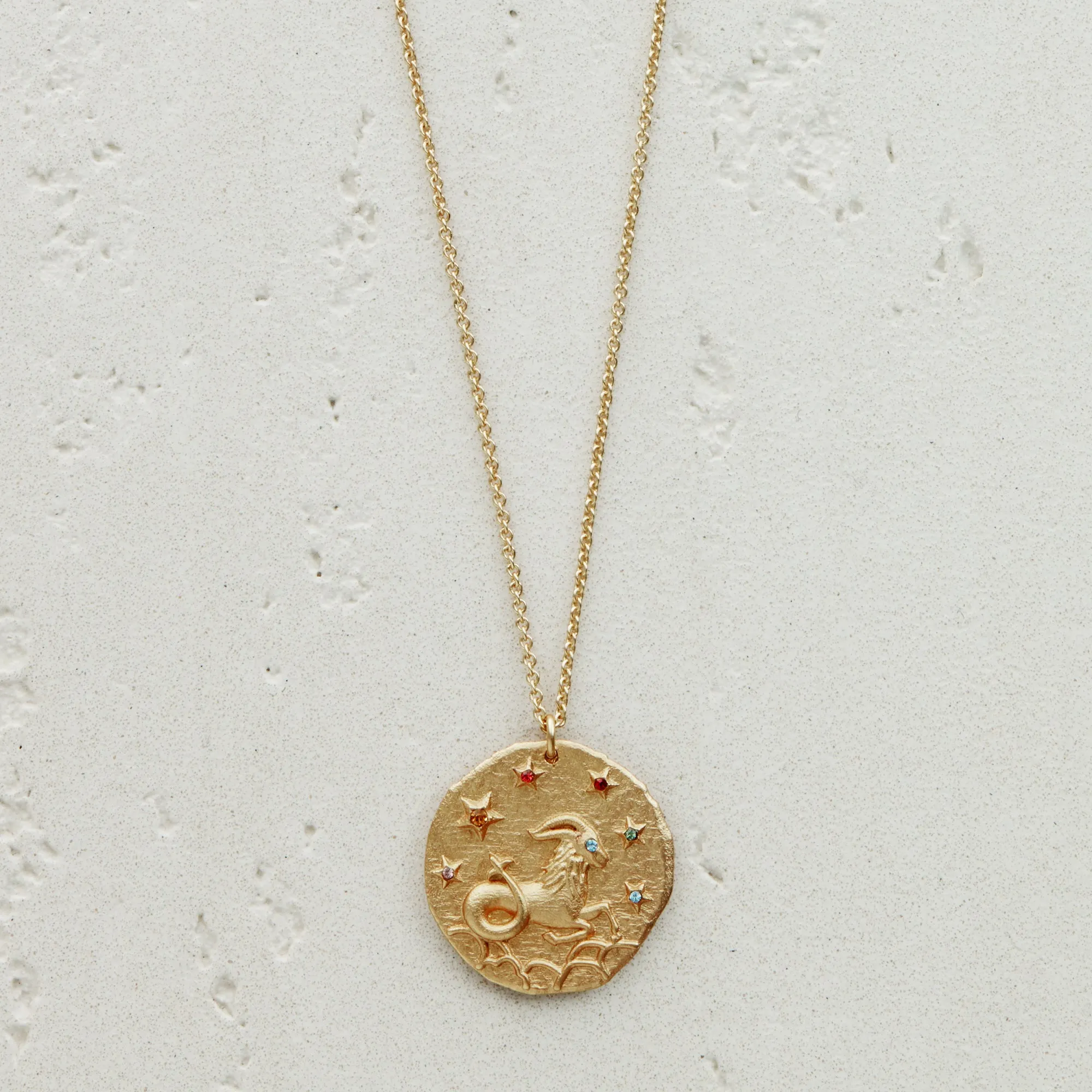 Constellation Capricorn Zodiac Sign Pendant Necklace