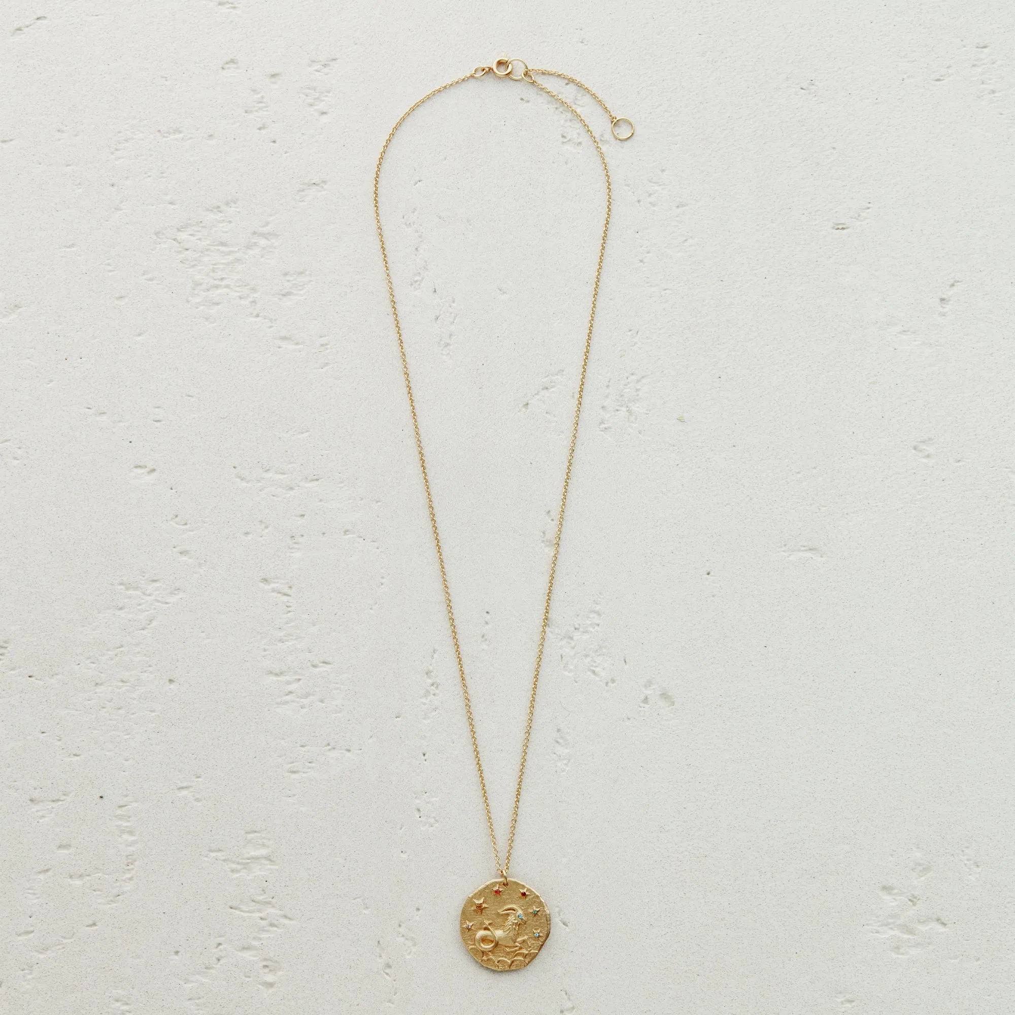 Constellation Capricorn Zodiac Sign Pendant Necklace
