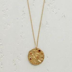 Constellation Leo Zodiac Sign Pendant Necklace