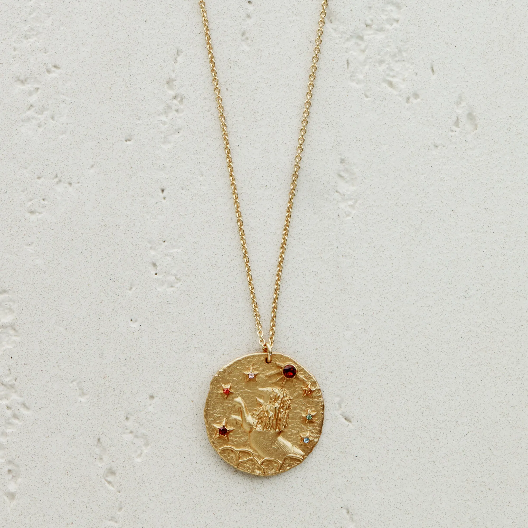 Constellation Leo Zodiac Sign Pendant Necklace