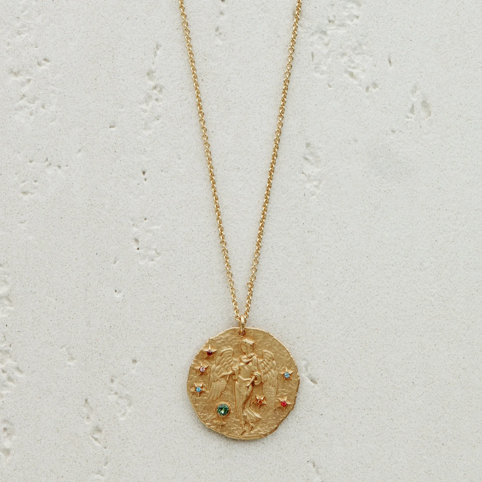 Constellation Virgo Zodiac Sign Pendant Necklace