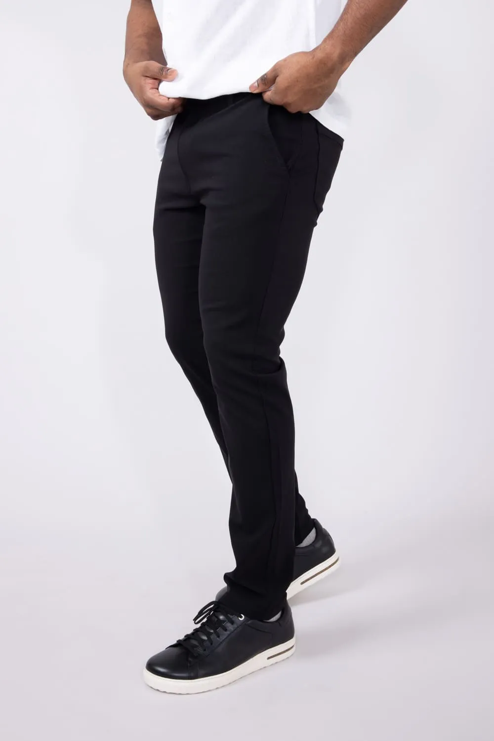 Copper & Oak Faille 5 Pocket Pants for Men in Black | K5S901-004-BLK