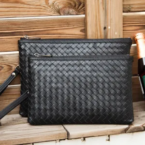 Cowhide Leather Men's Clutch Bag
