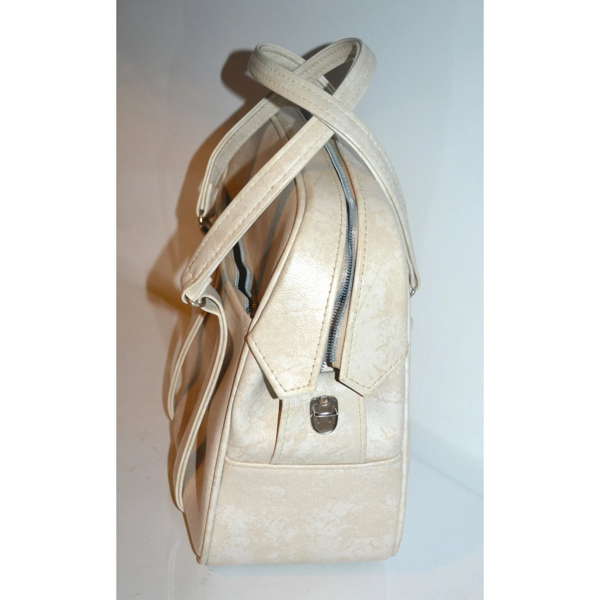 Cream Marbled Travel Bag By Samsonite