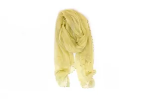Creme - Beige Chiffon Dupatta - Scarf