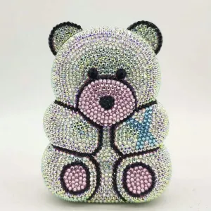 Crystal Teddy Bear Hard Case Bags