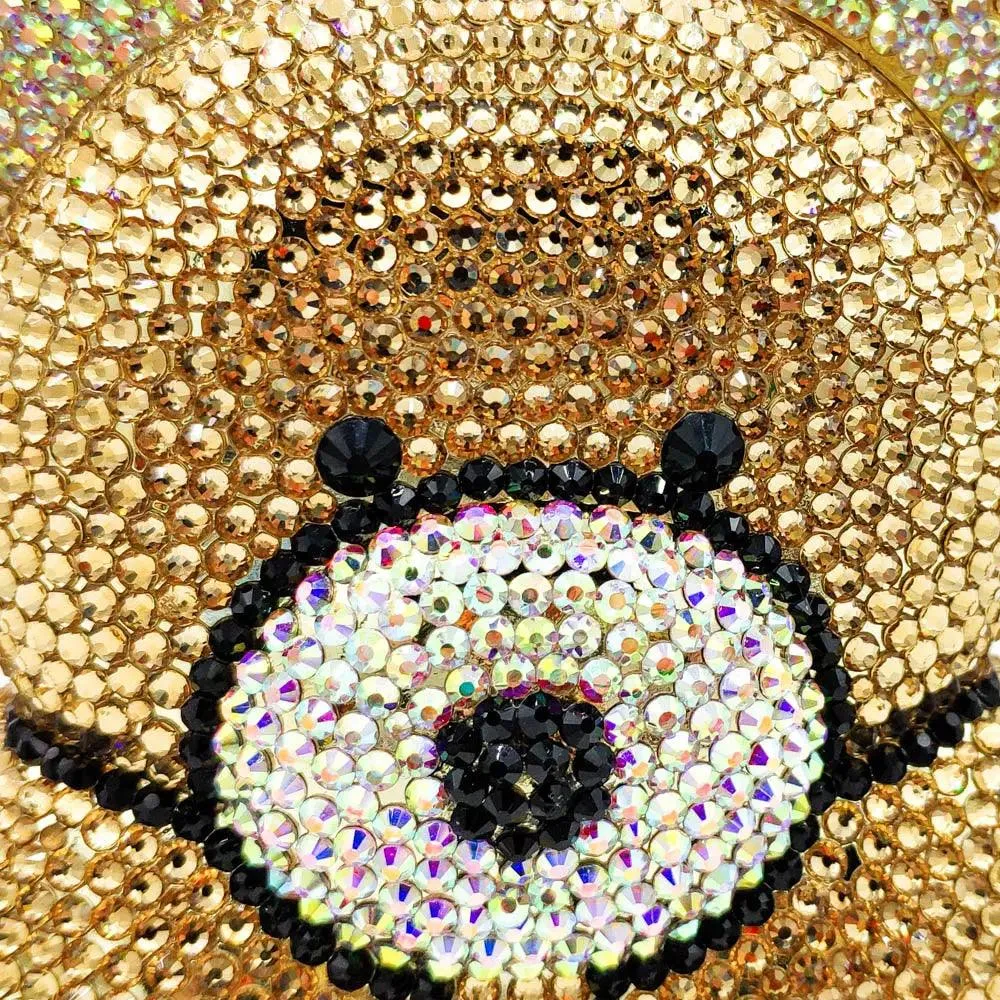 Crystal Teddy Bear Hard Case Bags