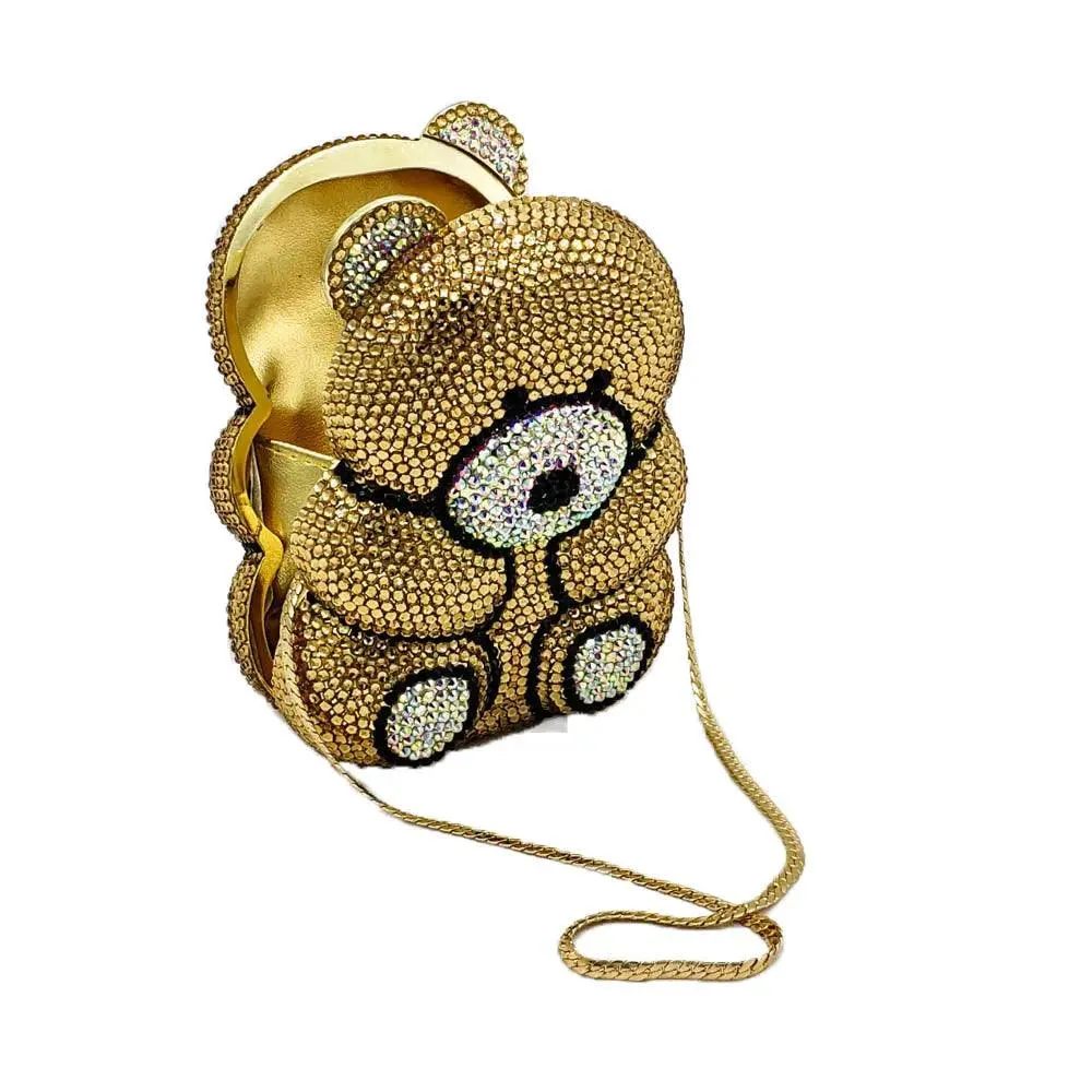 Crystal Teddy Bear Hard Case Bags