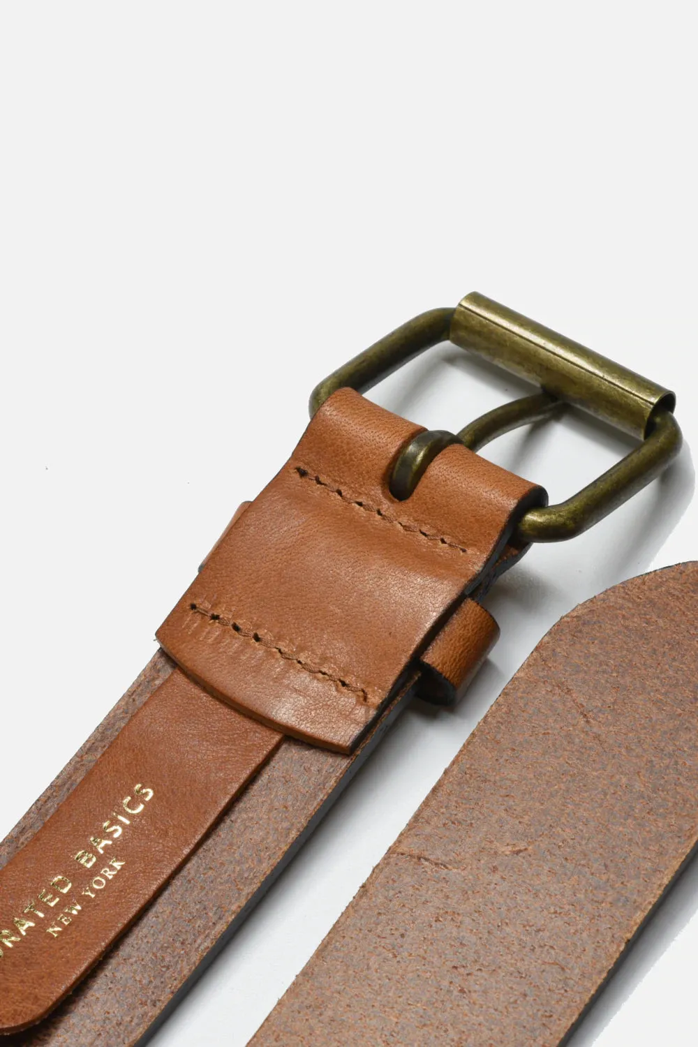 Curated Basics Belt - Tan Brown (Brass Buckle)