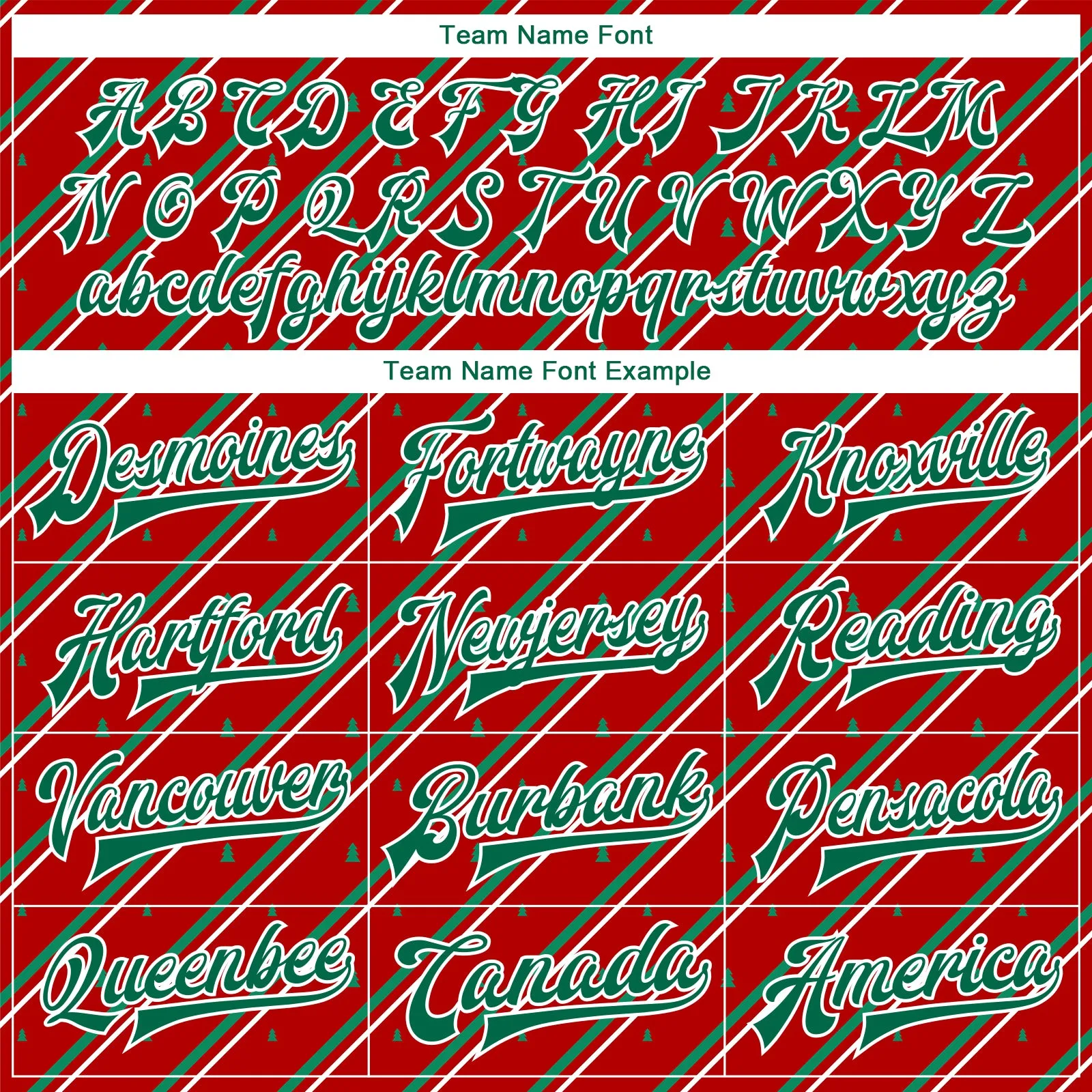 Custom Red Kelly Green-White Christmas 3D Bomber Full-Snap Varsity Letterman Jacket