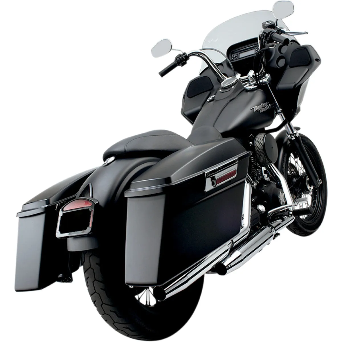 CYCLE VISIONS BAGGER TAIL BLACK. Fester til sidevesker. HD Dyna 06-17.
