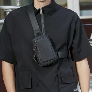 Cyflymder Mens Shoulder Bag Oxford Luxury Fashion Men Chest Bag Man Sling Crossbody Bag for Male New Casual Handbag Travel Phone Bags