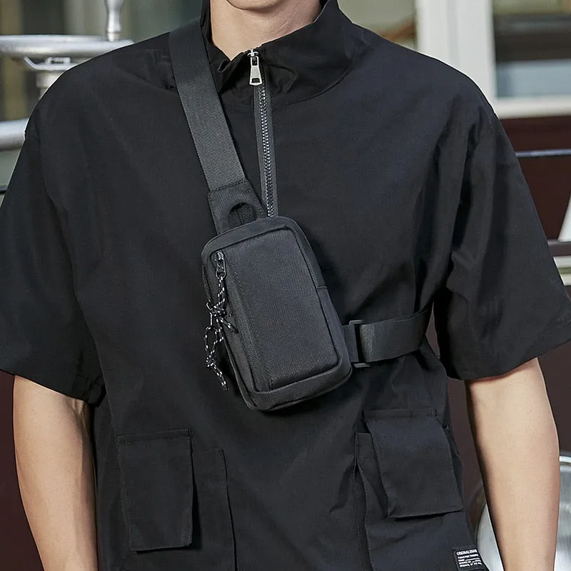 Cyflymder Mens Shoulder Bag Oxford Luxury Fashion Men Chest Bag Man Sling Crossbody Bag for Male New Casual Handbag Travel Phone Bags