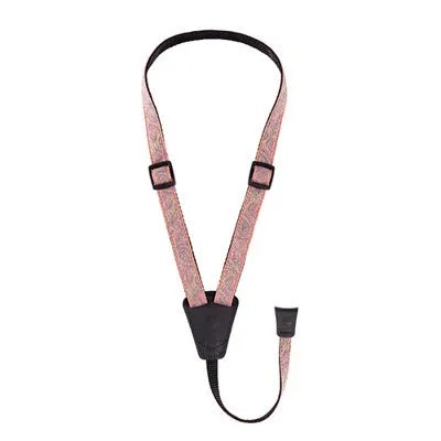 D'Addario Cradle Jacquard Paisley Ukulele Strap - Pink/Green