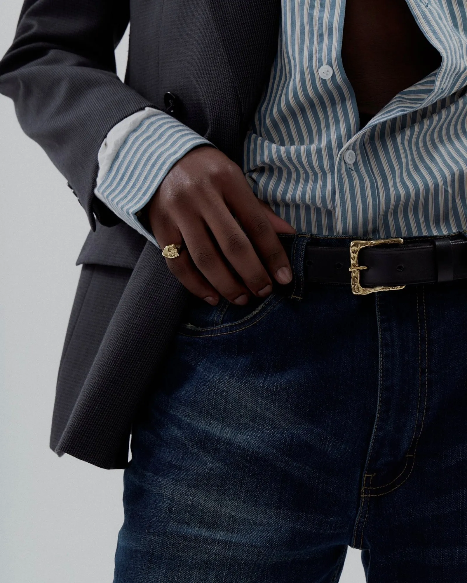 Dali Belt  | Hammered Brass