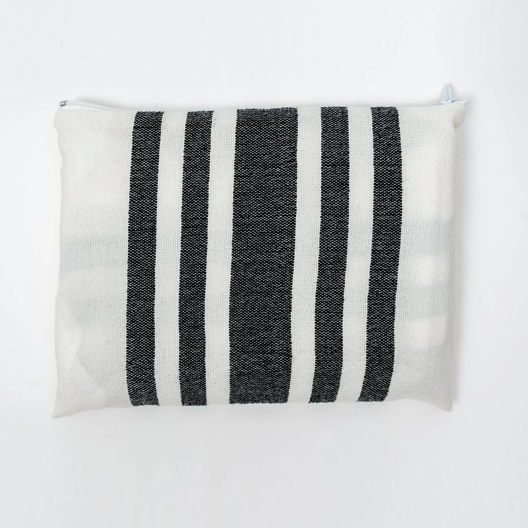 David - Wool Tallit - Wide Black stripes