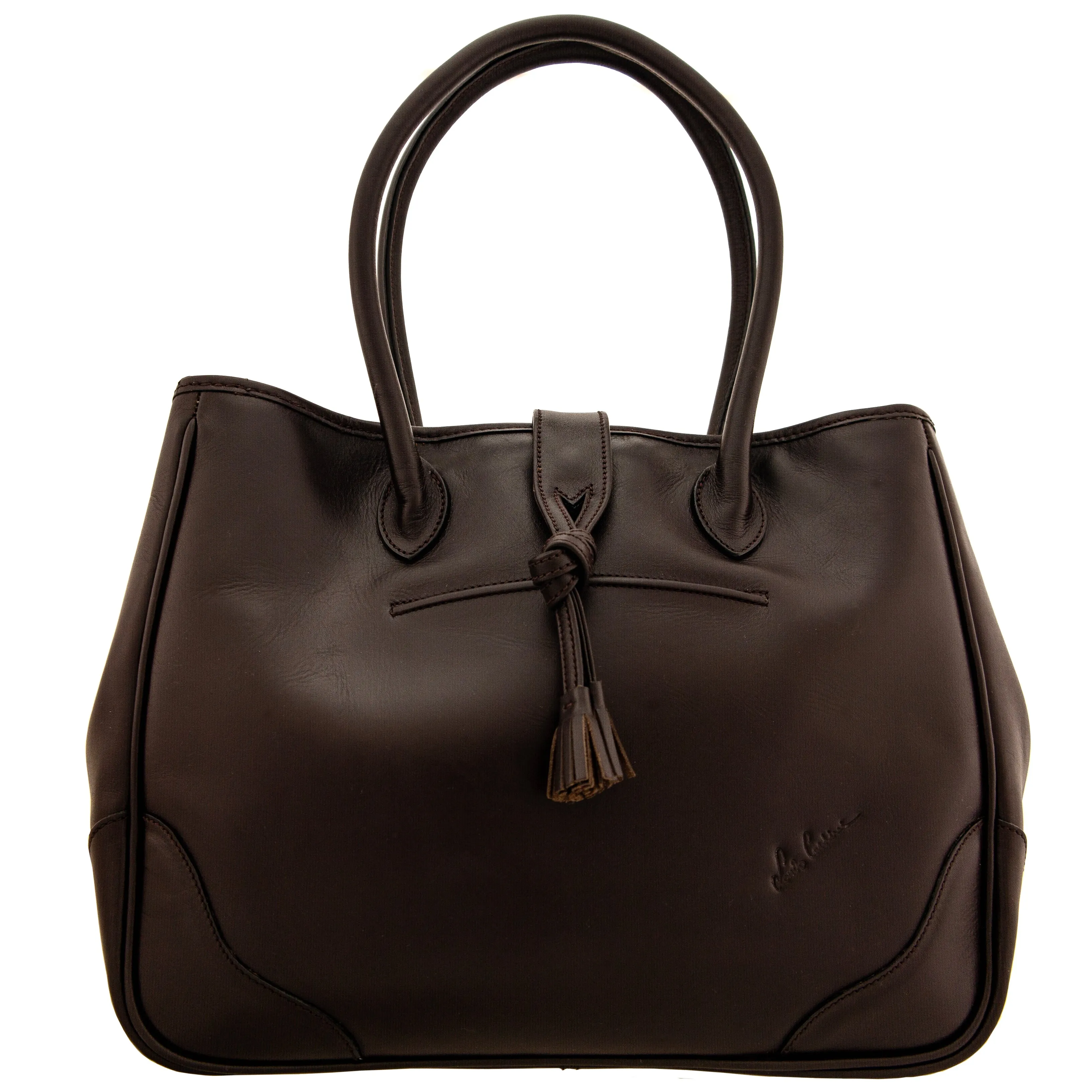 DEBUSSY- TOTE Bag (fourre-tout) With Tassel-Secured Hooked magnet Closure - Can be transformed to a basket shape, with: Detachable Middle Zipped compartment To Carry On your shoulder)