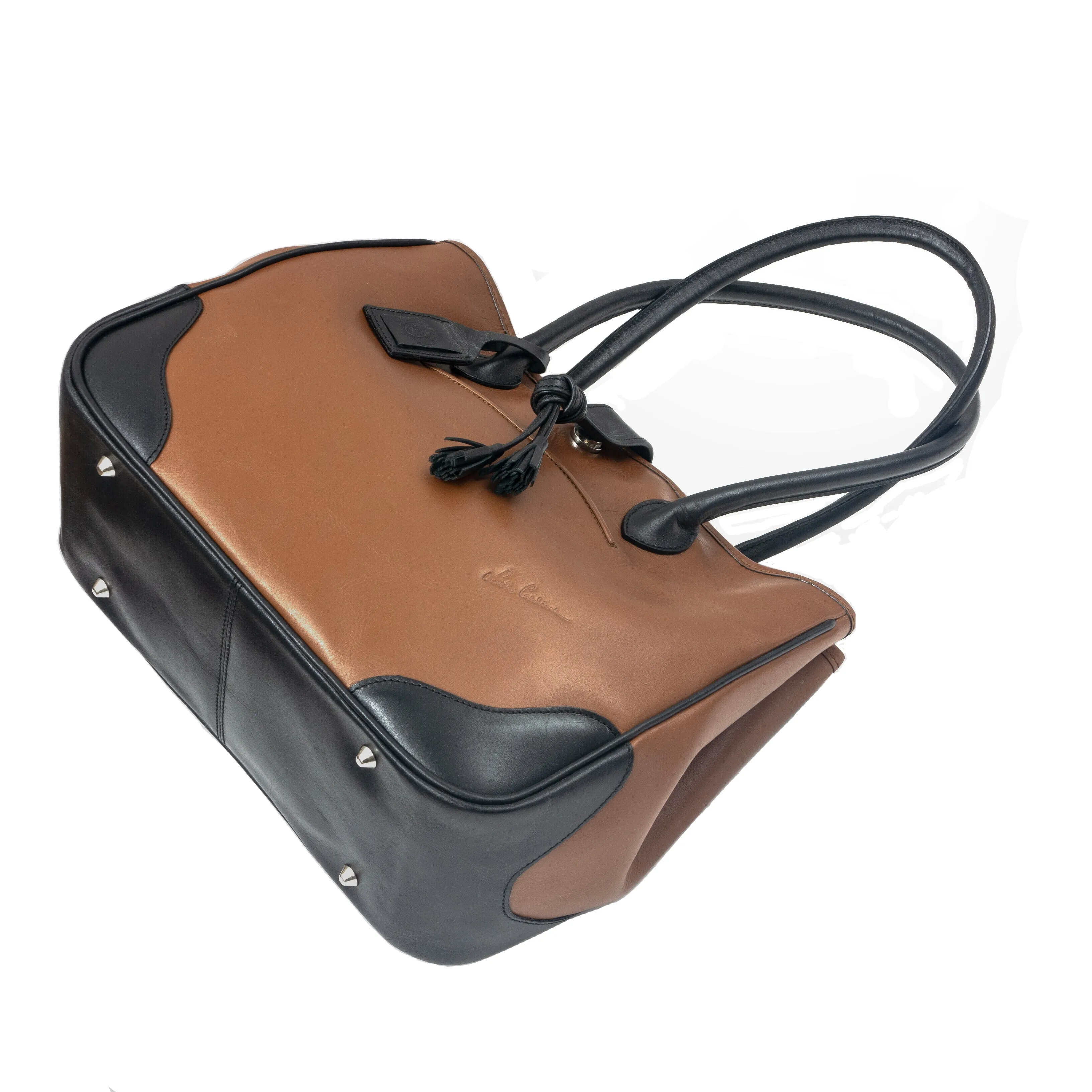 DEBUSSY- TOTE Bag (fourre-tout) With Tassel-Secured Hooked magnet Closure - Can be transformed to a basket shape, with: Detachable Middle Zipped compartment To Carry On your shoulder)