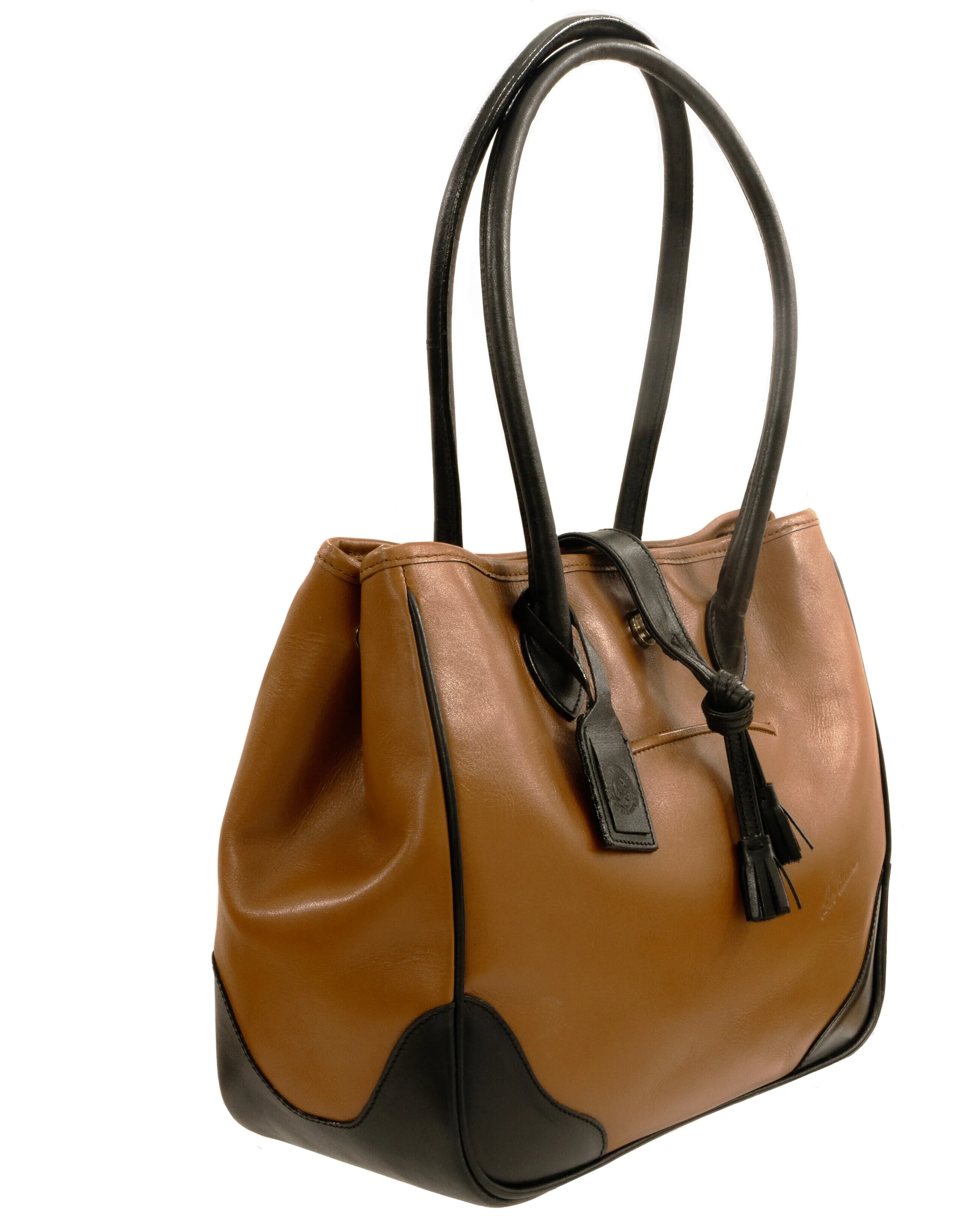 DEBUSSY- TOTE Bag (fourre-tout) With Tassel-Secured Hooked magnet Closure - Can be transformed to a basket shape, with: Detachable Middle Zipped compartment To Carry On your shoulder)