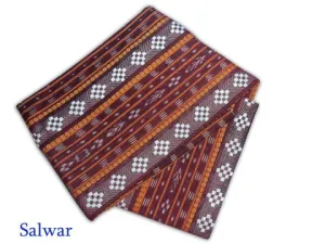 Deep Maroon Color Pasapalli Design Sambalpuri Salwar Suit