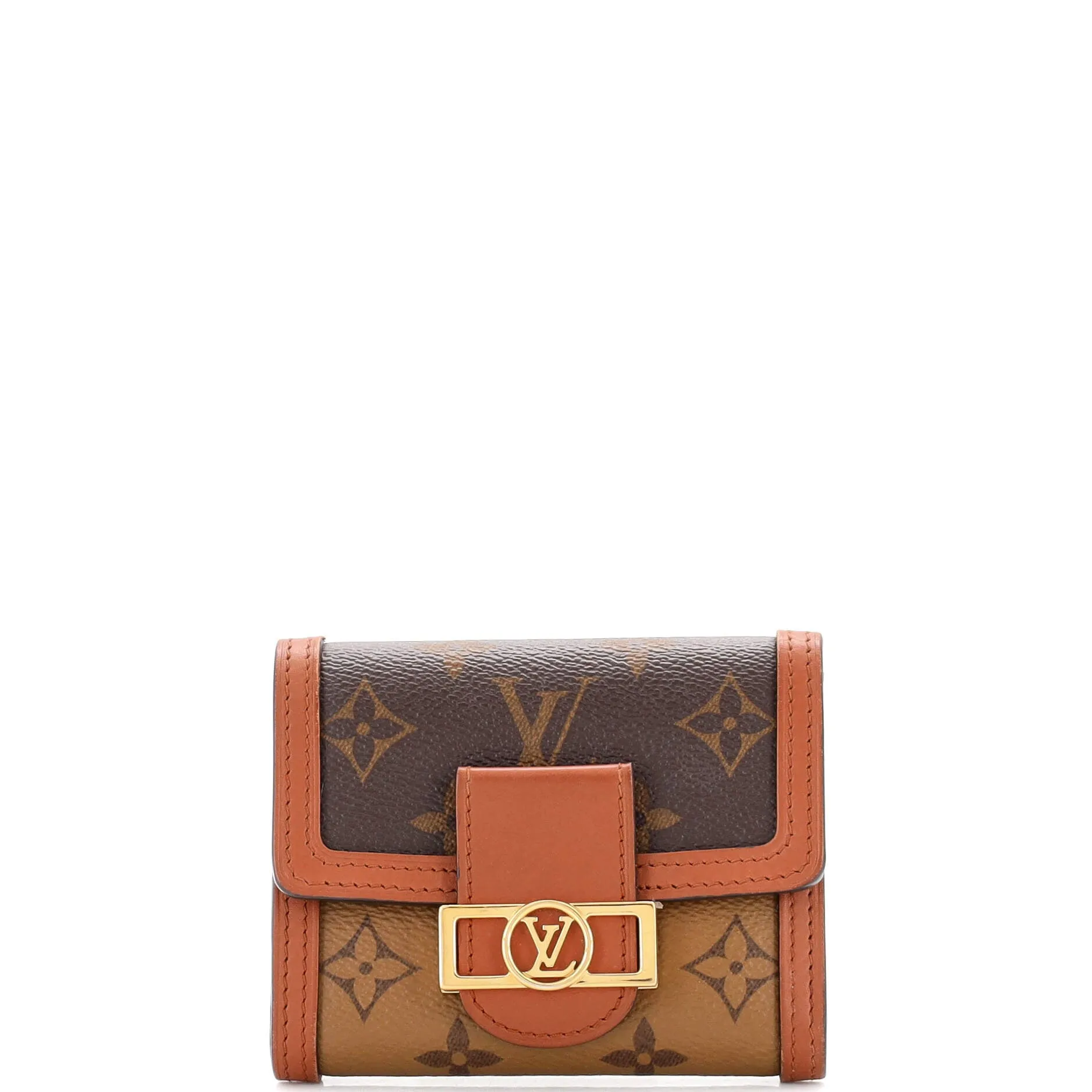 Designer Dauphine Wallet Reverse Monogram Canvas Compact