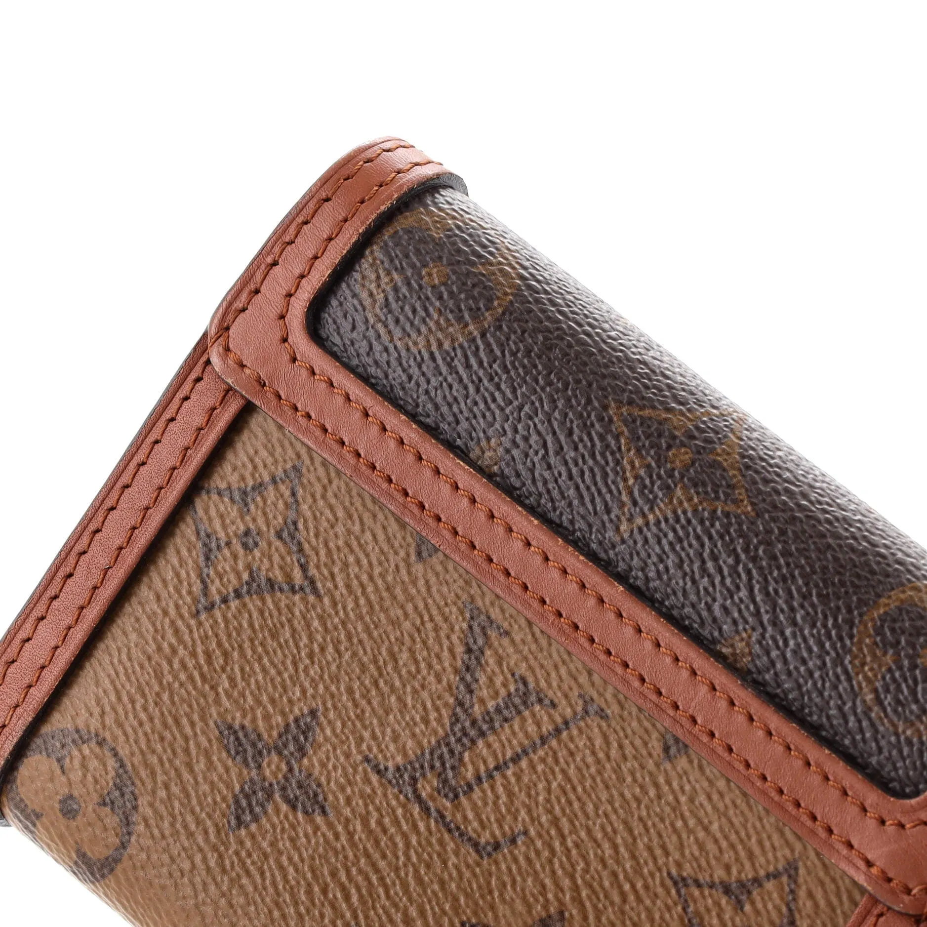 Designer Dauphine Wallet Reverse Monogram Canvas Compact