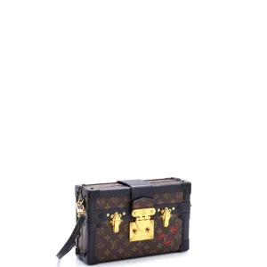 Designer Petite Malle Handbag Monogram Canvas