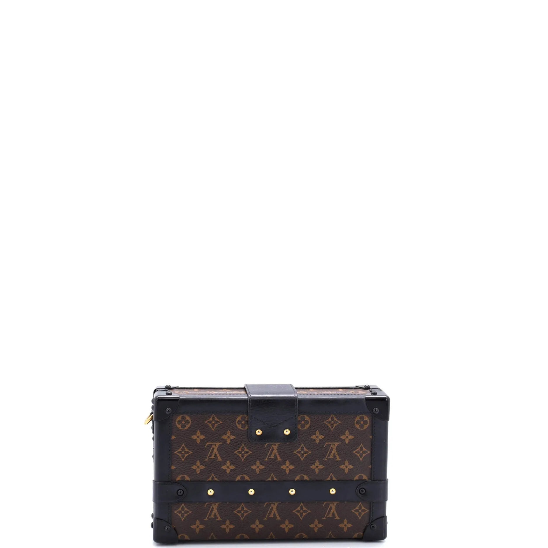 Designer Petite Malle Handbag Monogram Canvas