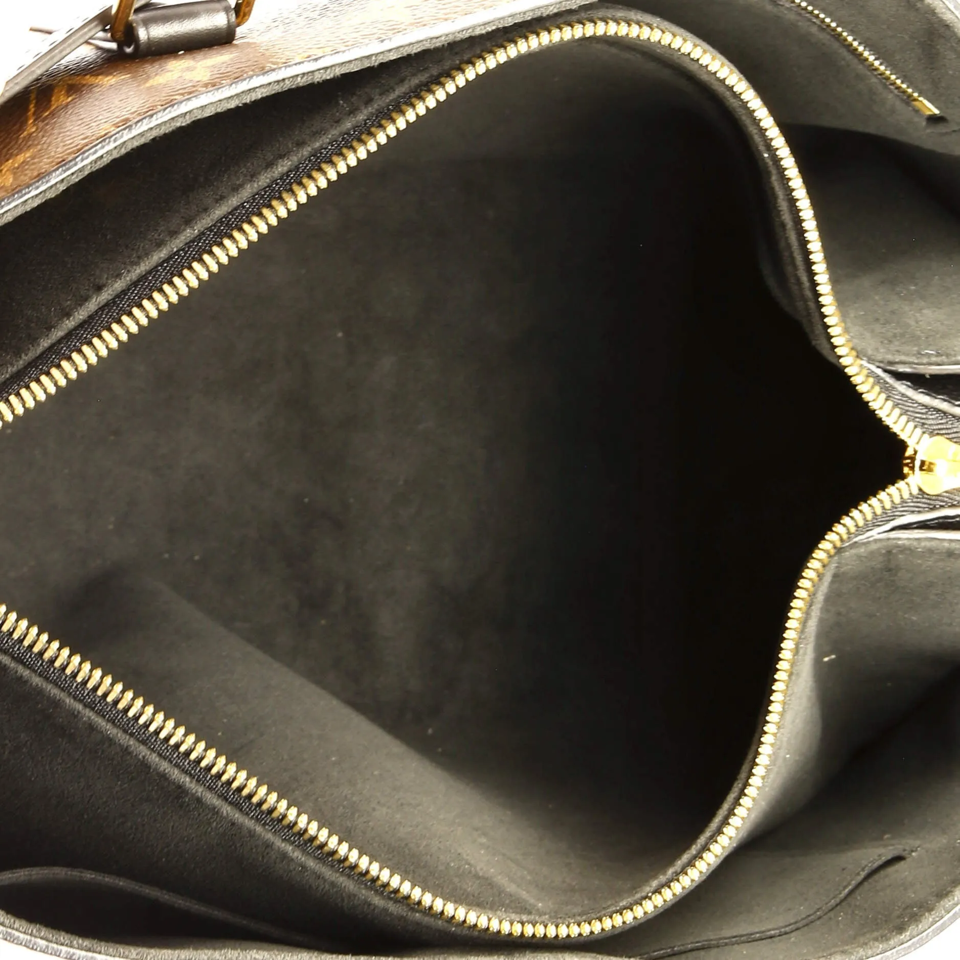 Designer Soufflot Tote Monogram Canvas with Leather MM