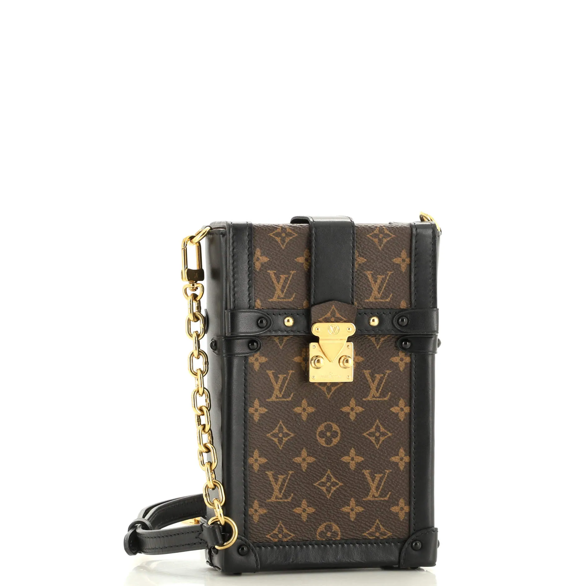 Designer Vertical Trunk Pochette Monogram Canvas