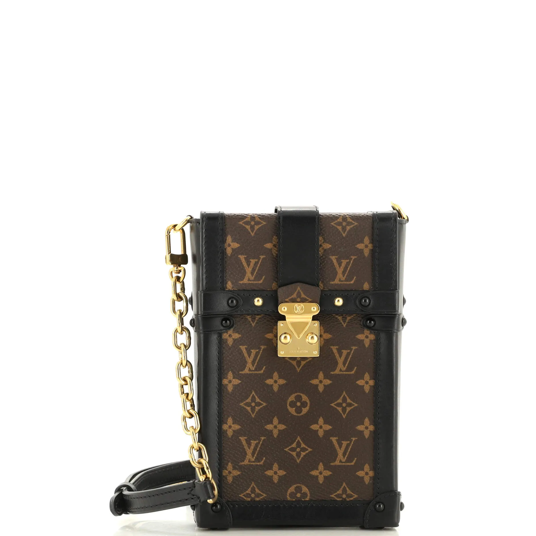 Designer Vertical Trunk Pochette Monogram Canvas