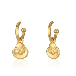 Detachable old World style hug earrings