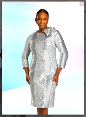 Donna Vinci Style 12192 1PC Dress Exclusive Novelty Fabric