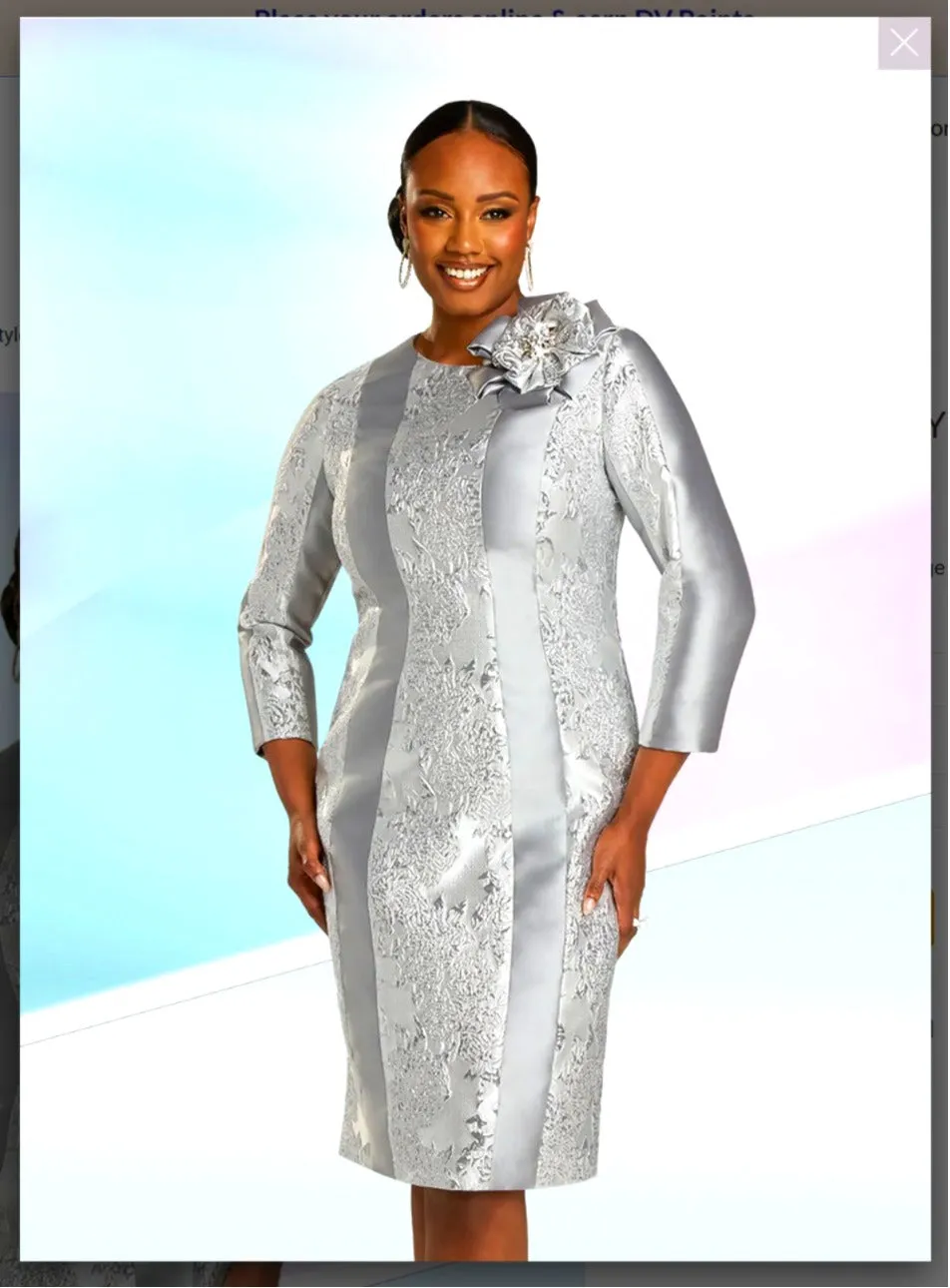 Donna Vinci Style 12192 1PC Dress Exclusive Novelty Fabric