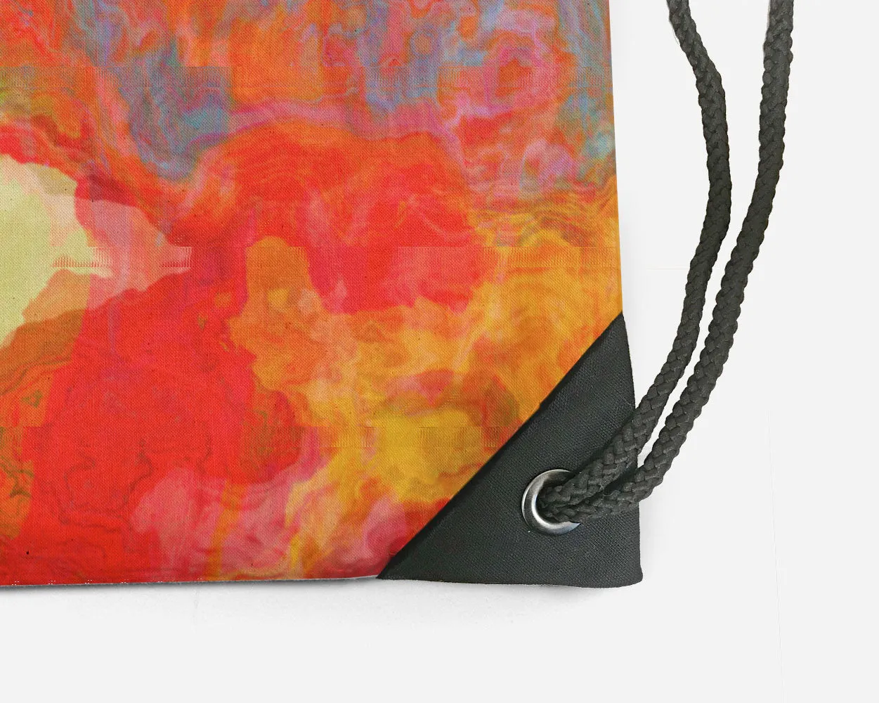 Drawstring Sling Bag, On Fire