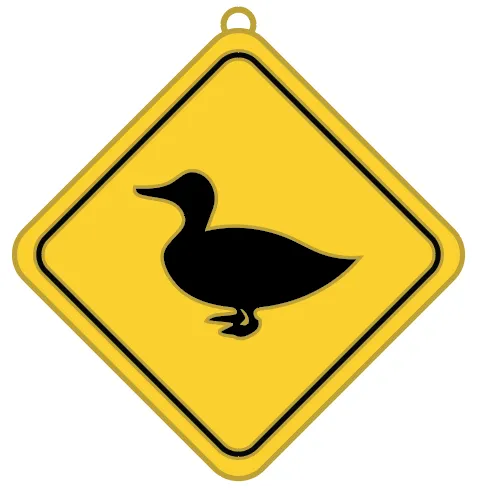 Duck Crossing Keychain/Ornament